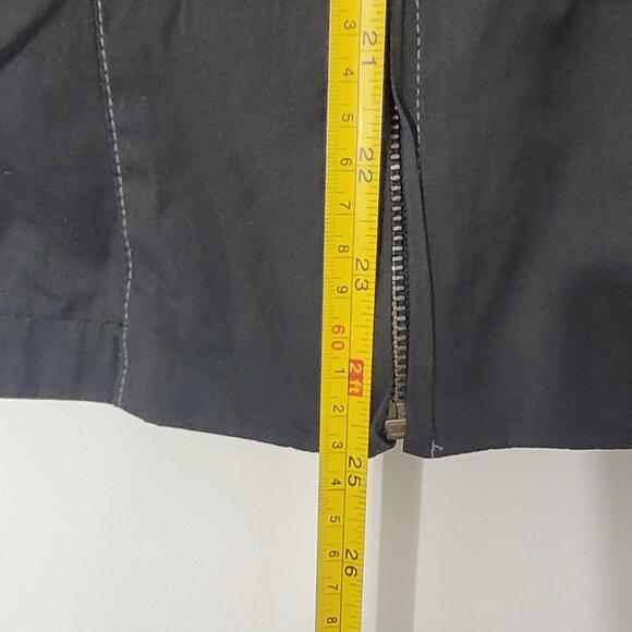 Conviction Black Grey Cotton Blend Lightweight Full Zip Up Casual Jacket Medium - Picture 14 of 16